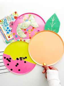Chewing Gum Pink Party Plates - Ellie and Piper