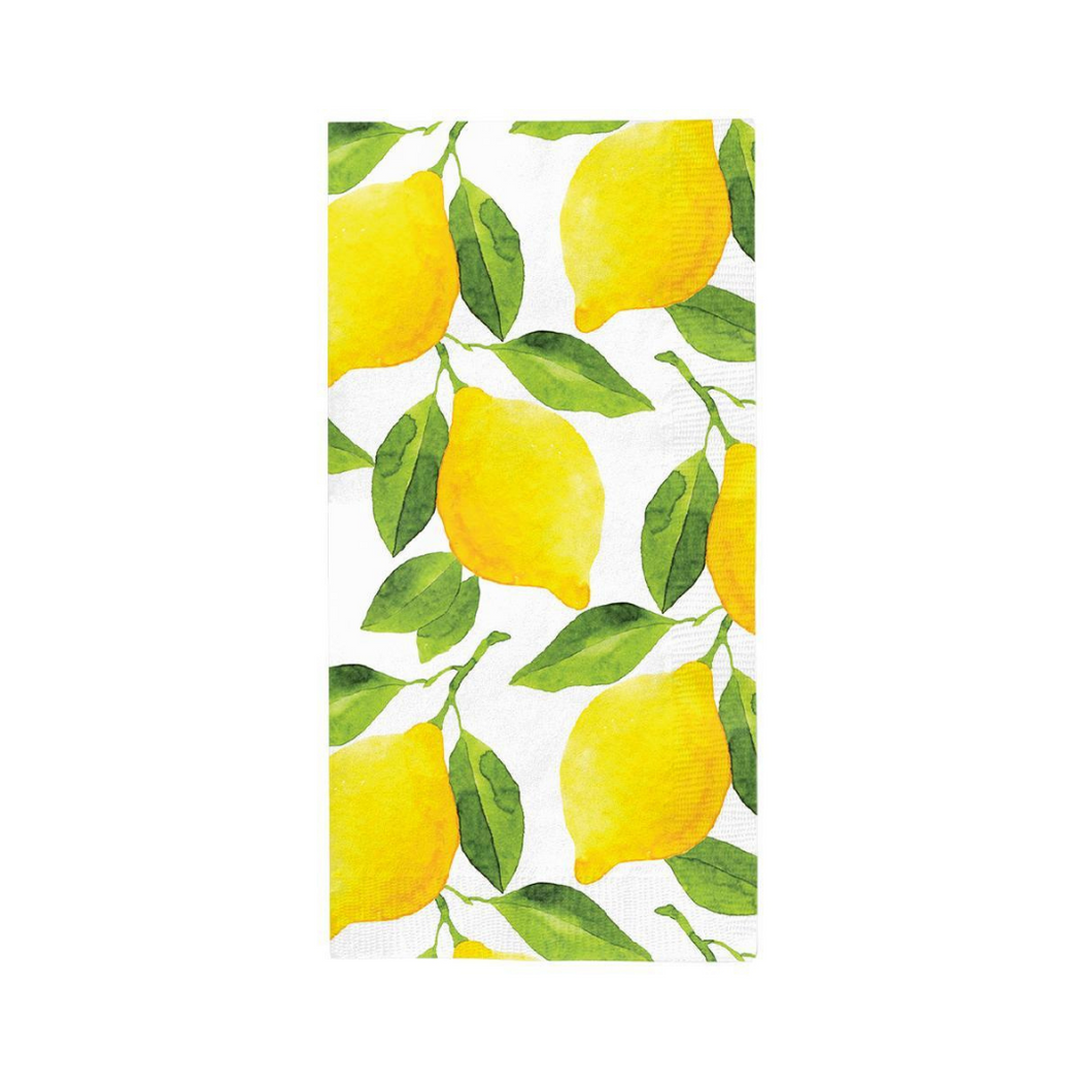 Lemons Paper Guest Towel Napkins - Ellie and Piper