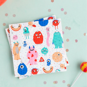 Little Monsters Large Napkins - Ellie and Piper