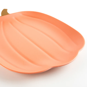 Reusable Bamboo Pumpkin Plate - Ellie and Piper