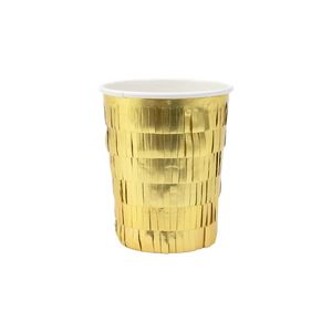 Gold Fringe Party Cups - Ellie and Piper