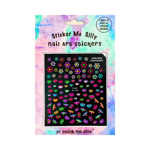 DROP 2 - Neon Flower Nail Art Stickers - Ellie and Piper