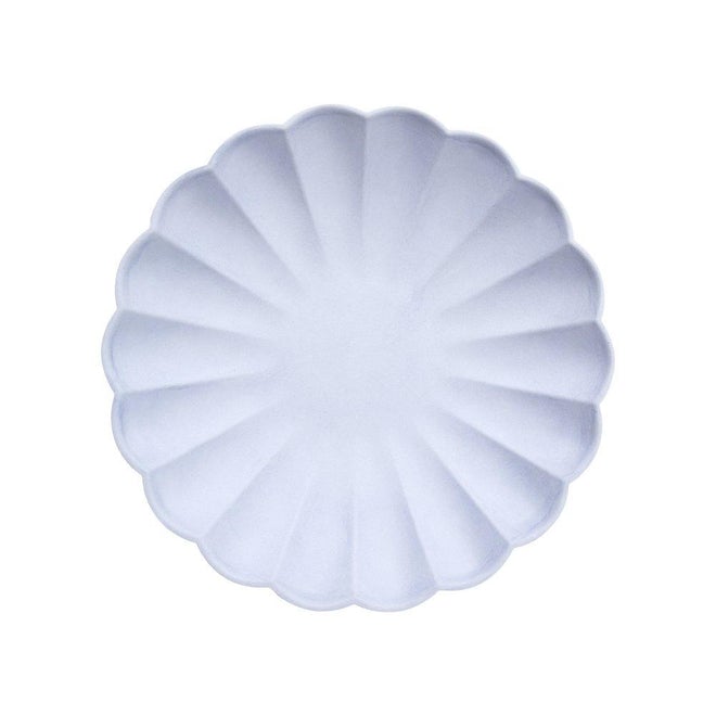 Pale Blue Simply Eco Small Paper Plates