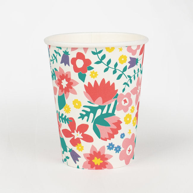 French Flowers Paper Cups - Ellie and Piper