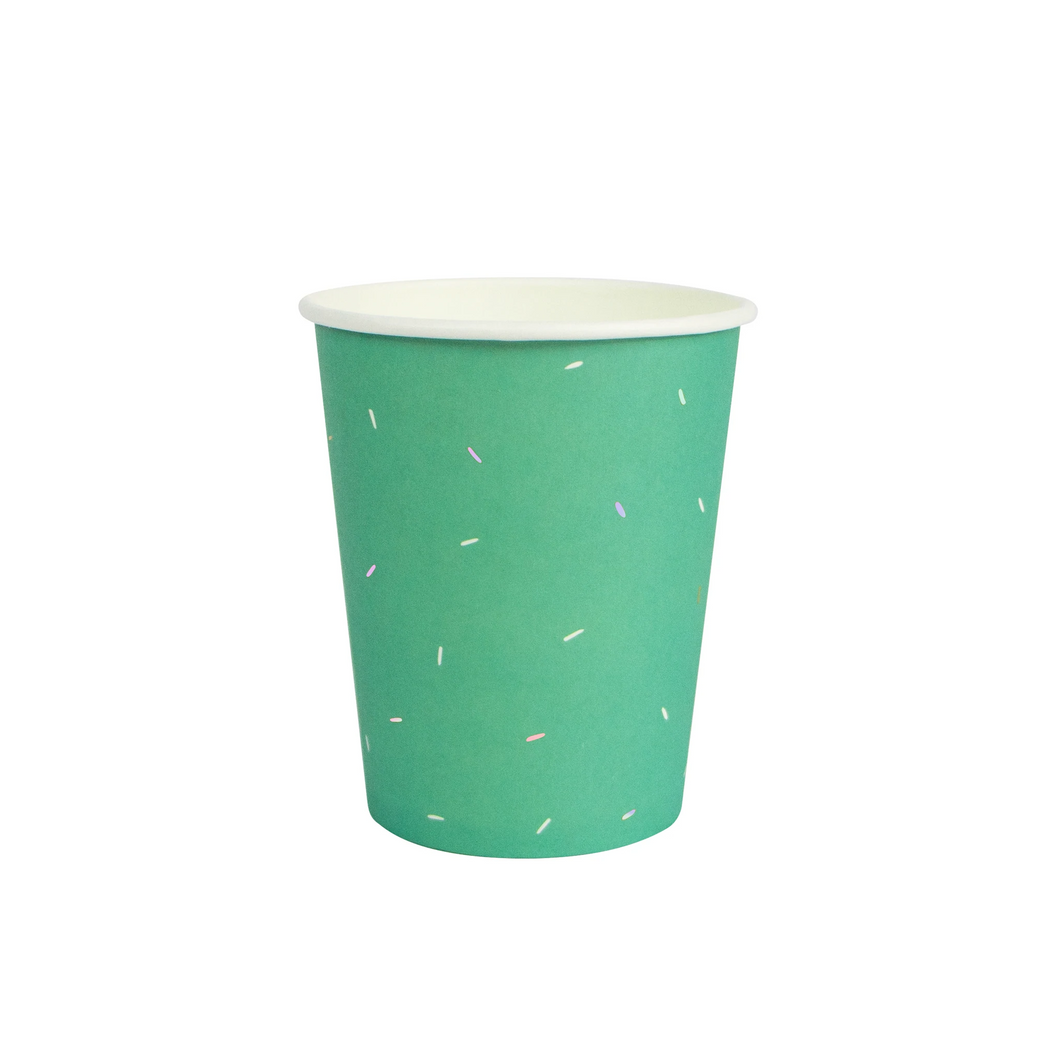 Peacock Green Party Cups - Ellie and Piper
