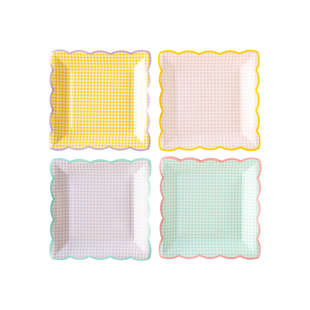 Gingham Plate Set - Ellie and Piper