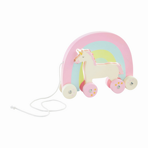 Rainbow Princess Wooden Pull Toy - Ellie and Piper