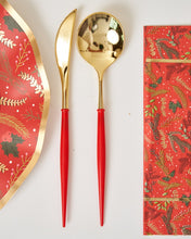 Red And Gold 36pc Assorted Cutlery Set - Ellie and Piper