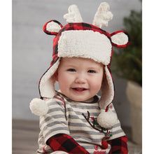 Buffalo Check Reindeer Hat - Ellie and Piper