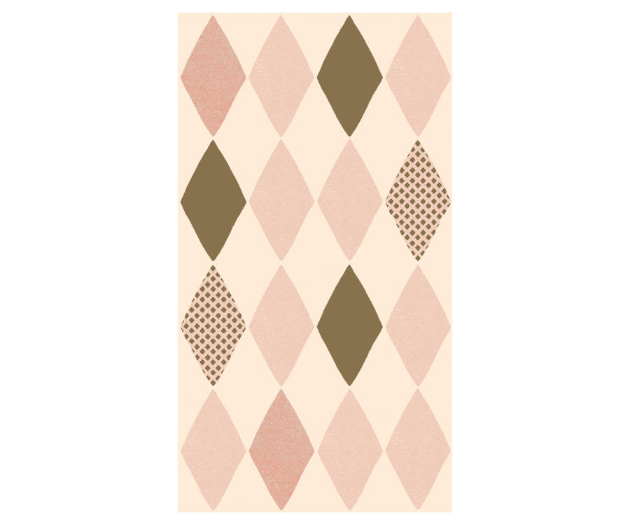 Rose Harlequin Paper Dinner Napkins