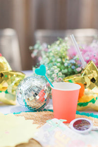 Coral Classic Party Cups - Ellie and Piper