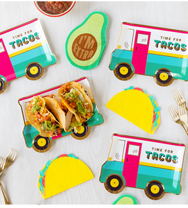 Taco Truck Paper Plates - Ellie and Piper