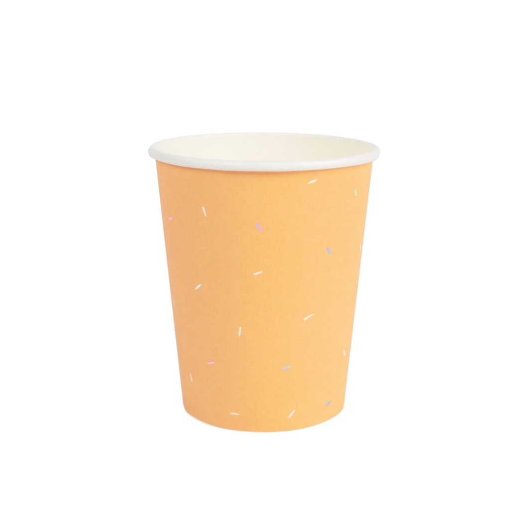 Tangerine Orange Party Cups - Ellie and Piper